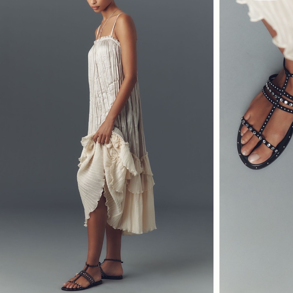 SCHUTZ Black Studded Sandals - Never worn